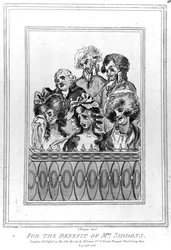 Para el beneficio de la Sra. Siddons, 1787